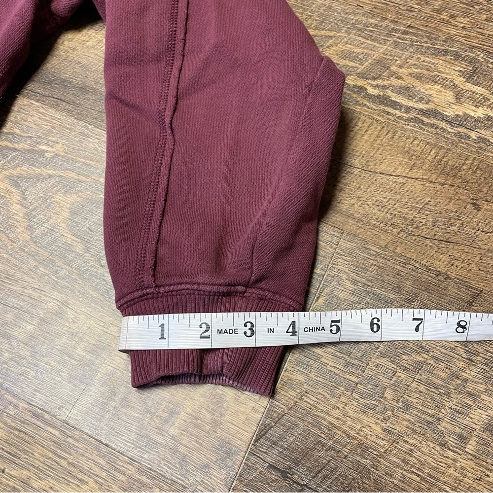 Aerie The Chill Crewneck Sweatshirt Women Medium Oversized Wine Long Sleeve Cozy - Picture 9 of 11